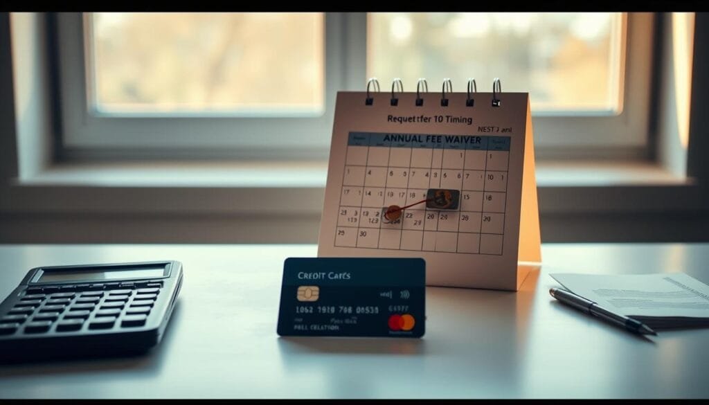 Credit card annual fee waivers timing