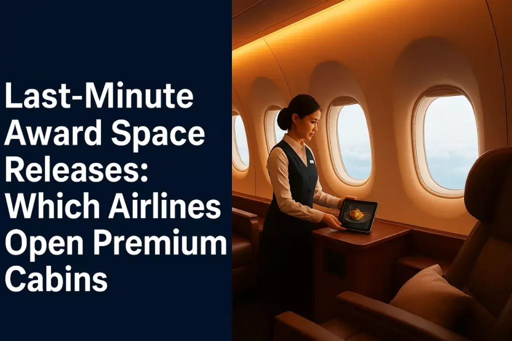 Last-Minute Award Space Releases: Which Airlines Open Premium Cabins