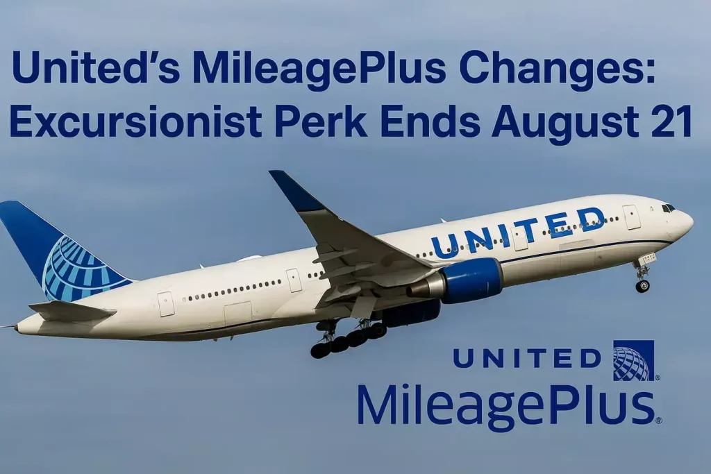 United's MileagePlus Changes: Excursionist Perk Ends August 21