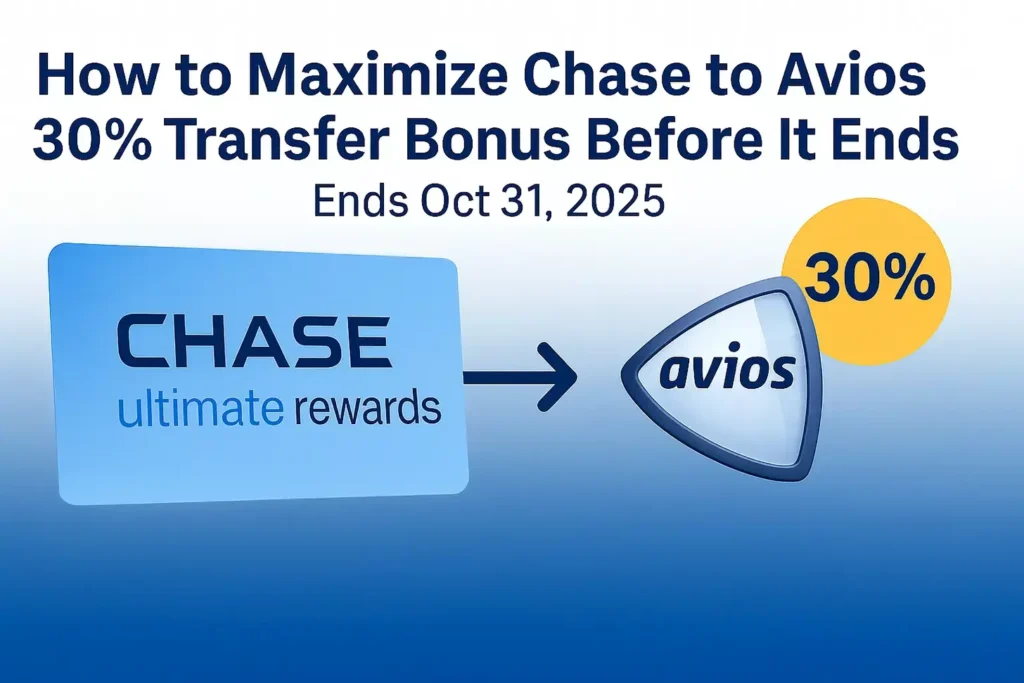 How to Maximize Chase to Avios 30% Transfer Bonus Before It Ends